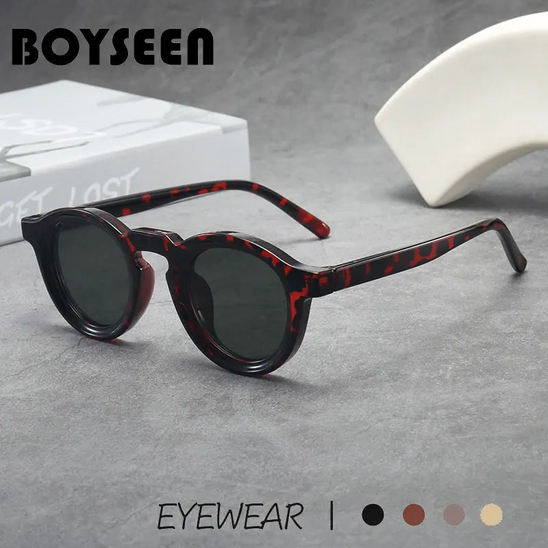2025 Retro Thick Framed Oval Sunglasses For Men American Style Gray  Eyewear Retro Leopard Print Glasses UV400 Prescription
