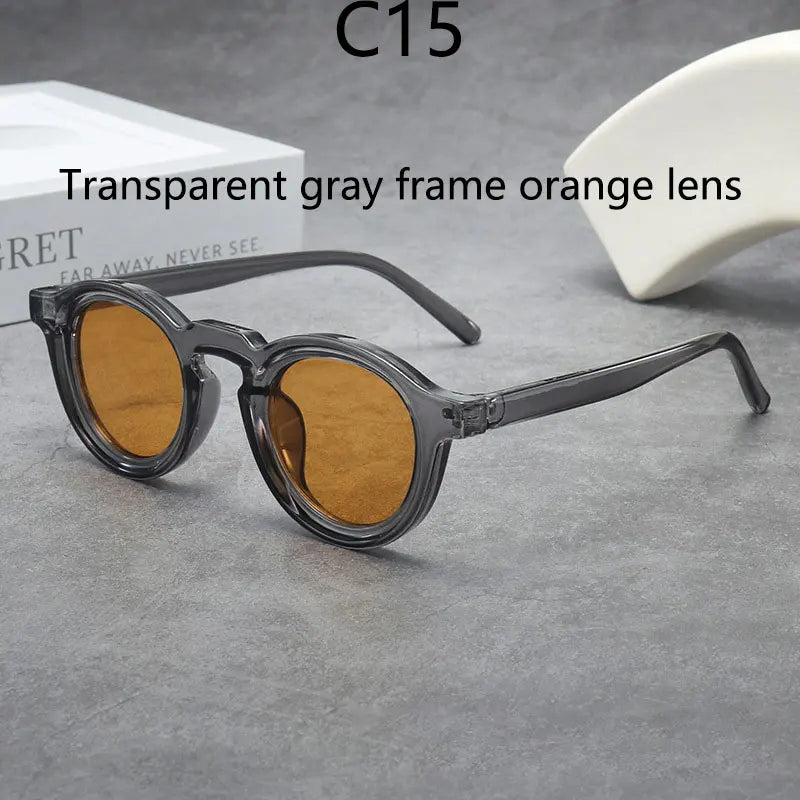 2025 Retro Thick Framed Oval Sunglasses For Men American Style Gray  Eyewear Retro Leopard Print Glasses UV400 Prescription