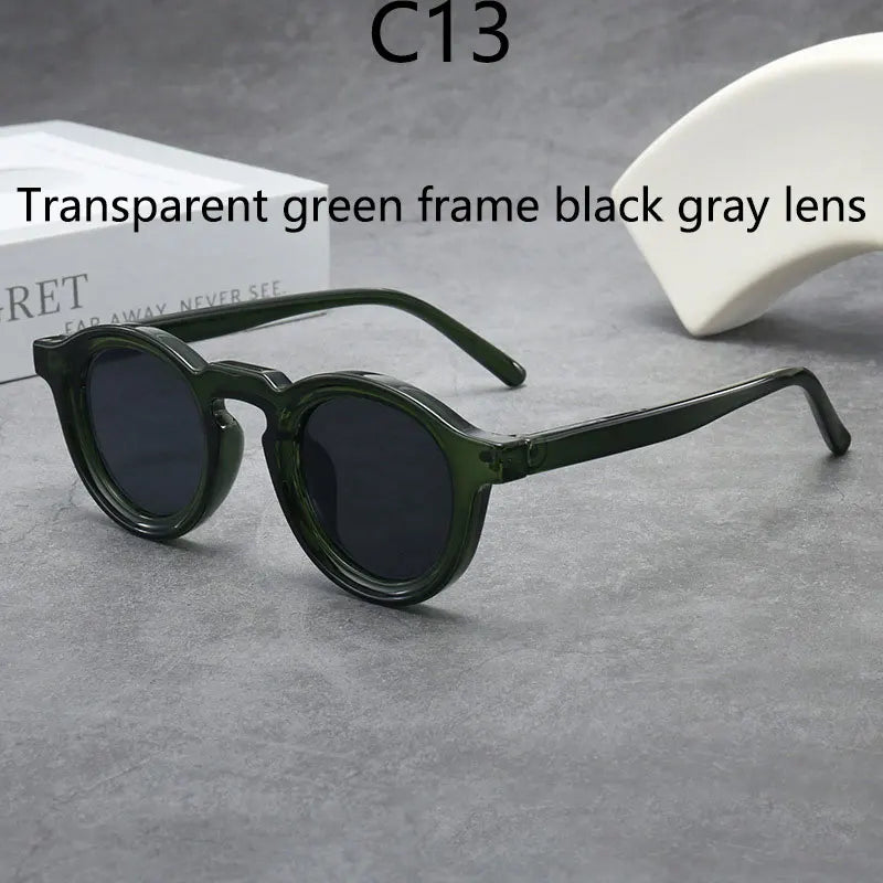 2025 Retro Thick Framed Oval Sunglasses For Men American Style Gray  Eyewear Retro Leopard Print Glasses UV400 Prescription