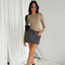 Women Casual Long Sleeve T-Shirts Spring Autumn Solid Slim Fit Pullovers Tees Shirts Female Streetwear Base Tees Tops Casual 