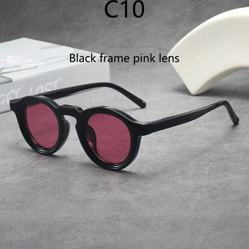 2025 Retro Thick Framed Oval Sunglasses For Men American Style Gray  Eyewear Retro Leopard Print Glasses UV400 Prescription