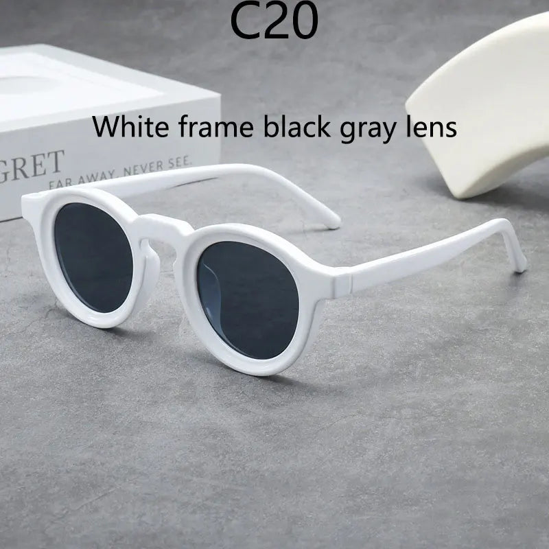 2025 Retro Thick Framed Oval Sunglasses For Men American Style Gray  Eyewear Retro Leopard Print Glasses UV400 Prescription
