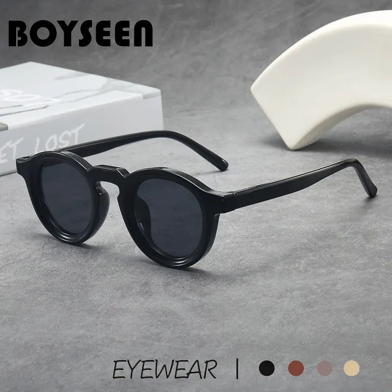 2025 Retro Thick Framed Oval Sunglasses For Men American Style Gray  Eyewear Retro Leopard Print Glasses UV400 Prescription