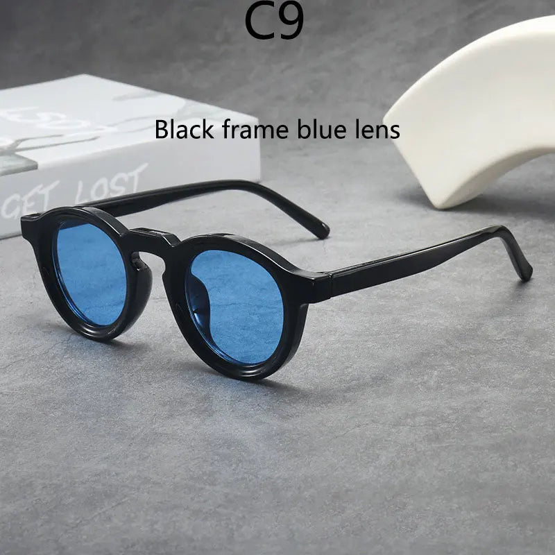 2025 Retro Thick Framed Oval Sunglasses For Men American Style Gray  Eyewear Retro Leopard Print Glasses UV400 Prescription