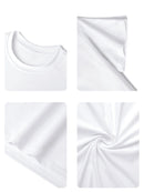 Sunset and letter graffiti print short-sleeved T-shirt casual and versatile style suitable for children's daily summer wear