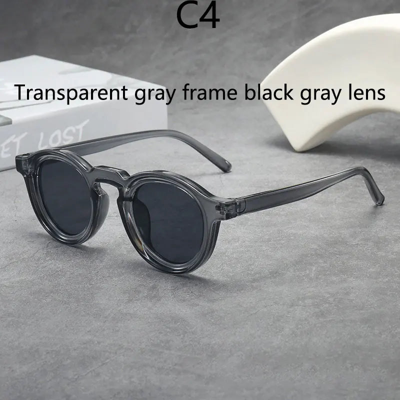 2025 Retro Thick Framed Oval Sunglasses For Men American Style Gray  Eyewear Retro Leopard Print Glasses UV400 Prescription