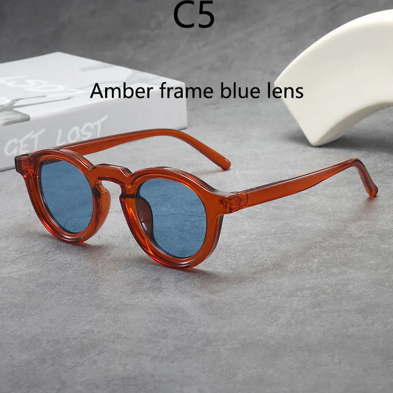2025 Retro Thick Framed Oval Sunglasses For Men American Style Gray  Eyewear Retro Leopard Print Glasses UV400 Prescription