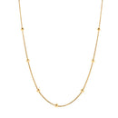 ANENJERY 316L Stainless Steel Beads Snake Bone Chain Necklace for Women Basic Simple Clavicle Necklace Jewelry Gift