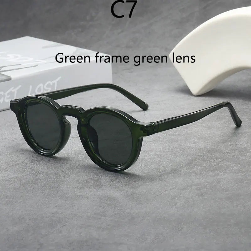 2025 Retro Thick Framed Oval Sunglasses For Men American Style Gray  Eyewear Retro Leopard Print Glasses UV400 Prescription