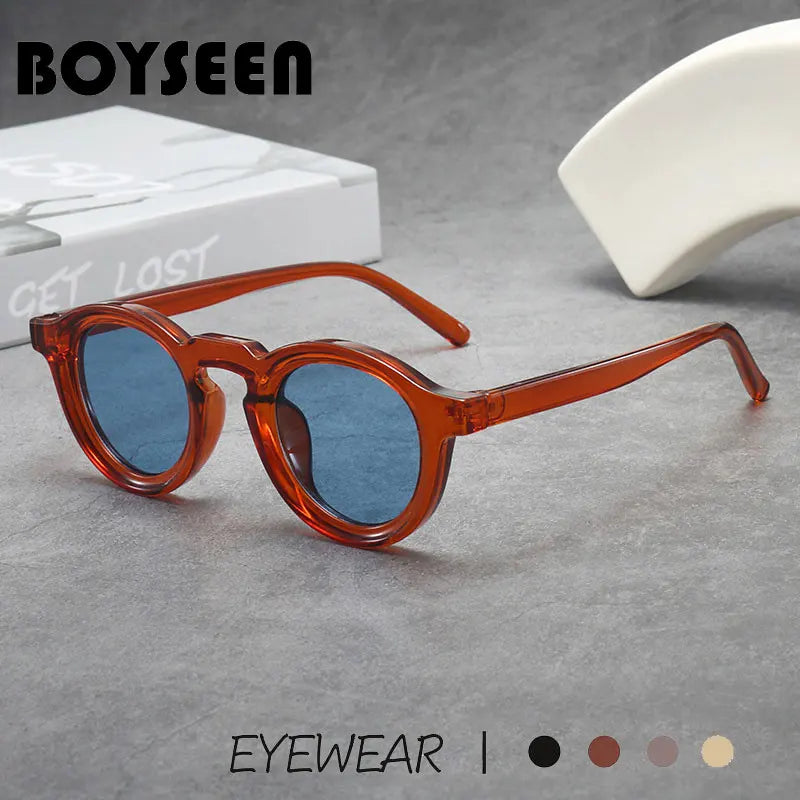 2025 Retro Thick Framed Oval Sunglasses For Men American Style Gray  Eyewear Retro Leopard Print Glasses UV400 Prescription