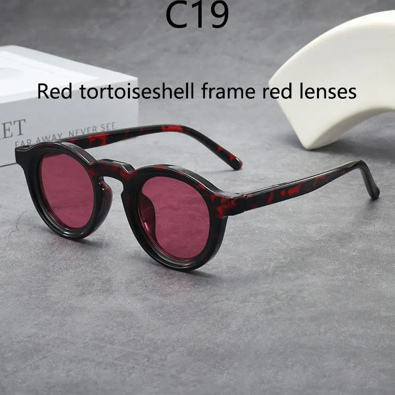 2025 Retro Thick Framed Oval Sunglasses For Men American Style Gray  Eyewear Retro Leopard Print Glasses UV400 Prescription