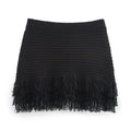 Sexy Irregular Solid Knit Short Skirt Sets Women Chic Sleeveless Hollow Out Single Breasted Top 2 Piece Suit Holiday Street Wear